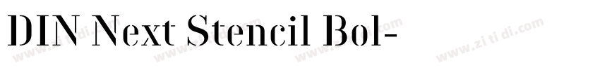 DIN Next Stencil Bol字体转换